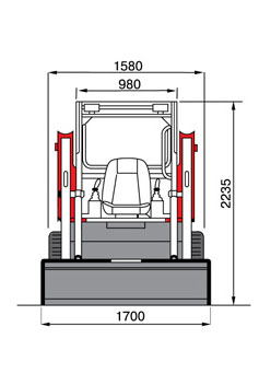 БУ погрузчик TAKEUCHI TL130 размеры